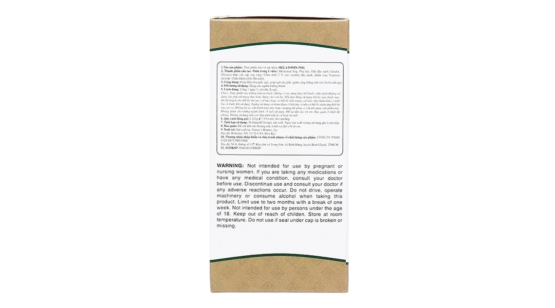 MELATONIN 5MG NATURES BOUNTY 60V 5