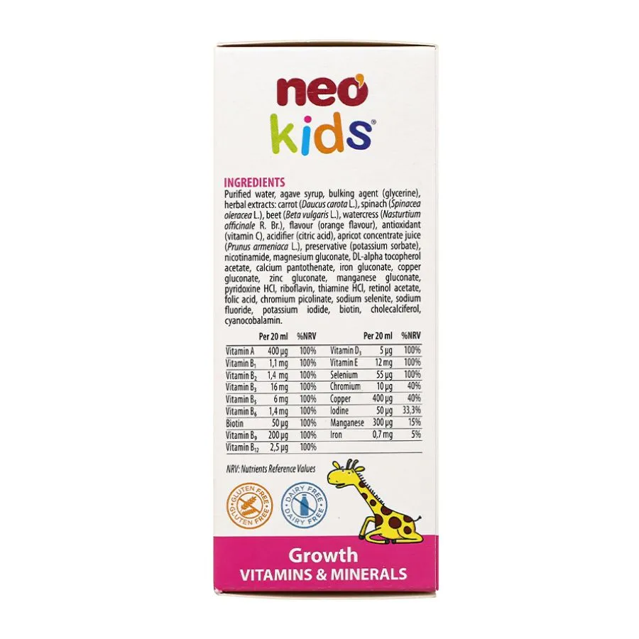 Neo Kids Growth - Phát triển chiều cao, tăng cường đề kháng cho trẻ 150ml 6