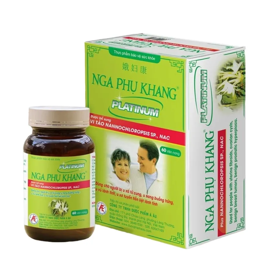 Nga Phụ Khang Platinum - Hỗ trợ u xơ tử cung, u nang buồng trứng (60 viên)