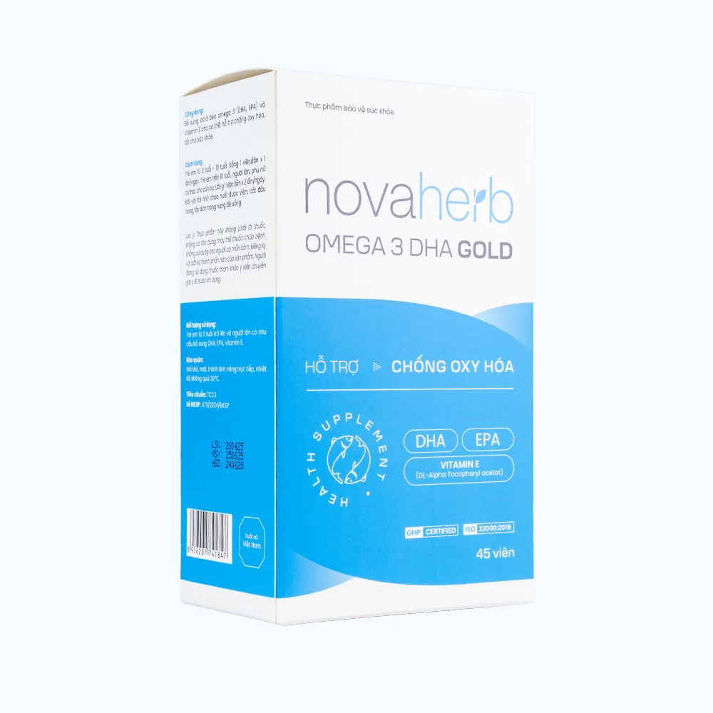 Novaherb Omega 3 DHA Gold (Hộp 45 Viên Nang Mềm) 3