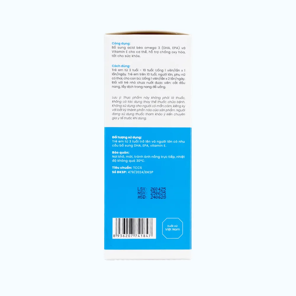 Novaherb Omega 3 DHA Gold (Hộp 45 Viên Nang Mềm) 4