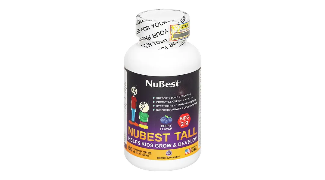Nubest Tall Kids bổ sung canxi, hỗ trợ phát triển xương chắc khỏe hộp 60 viên 3