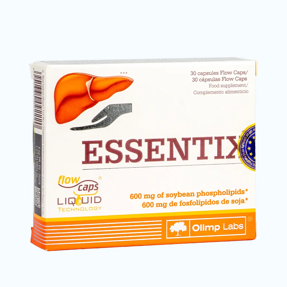 OLIMP LABS Essentix hỗ trợ gan và hỗ trợ chuyển hóa lipid Hôp 30viên 3