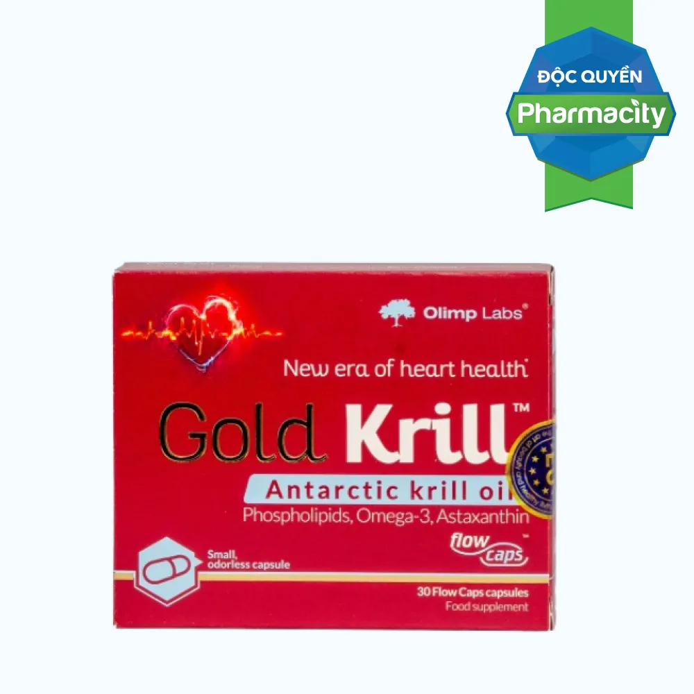 OLIMP LABS Gold Krill Bổ Sung EPA & DHA Hộp 30v