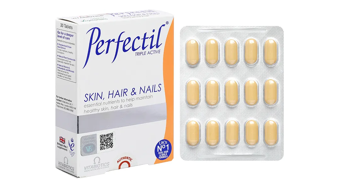 Thực phẩm bảo vệ sức khỏe Perfectil Tablets (30 viên) 2