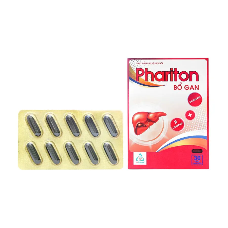 Phariton Bổ Gan hỗ trợ giải độc, tăng cường chức năng gan hộp 30 viên 2