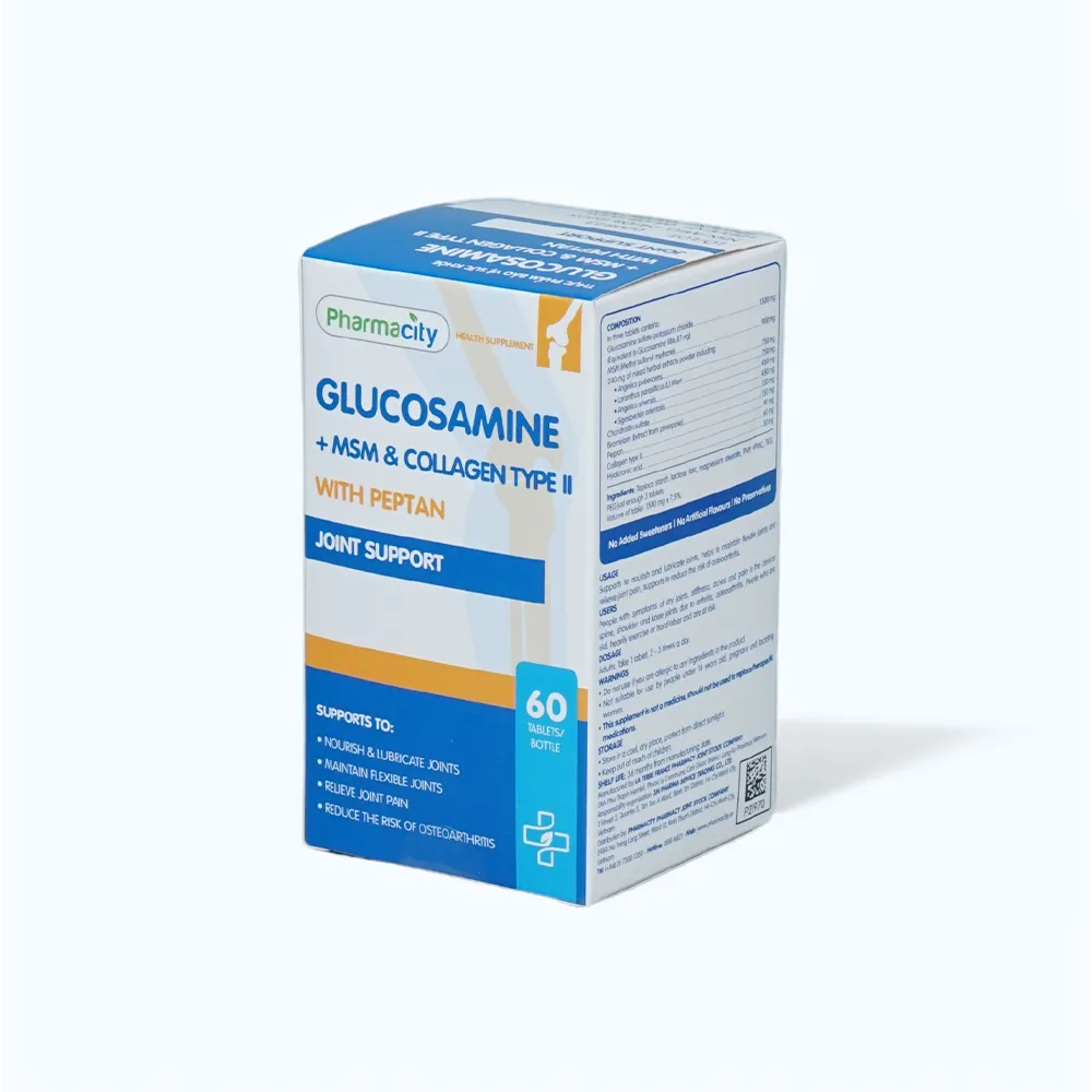 Pharmacity Glucosamine (lọ 60 viên) giúp giảm đau, viêm khớp, thoái hóa khớp 3