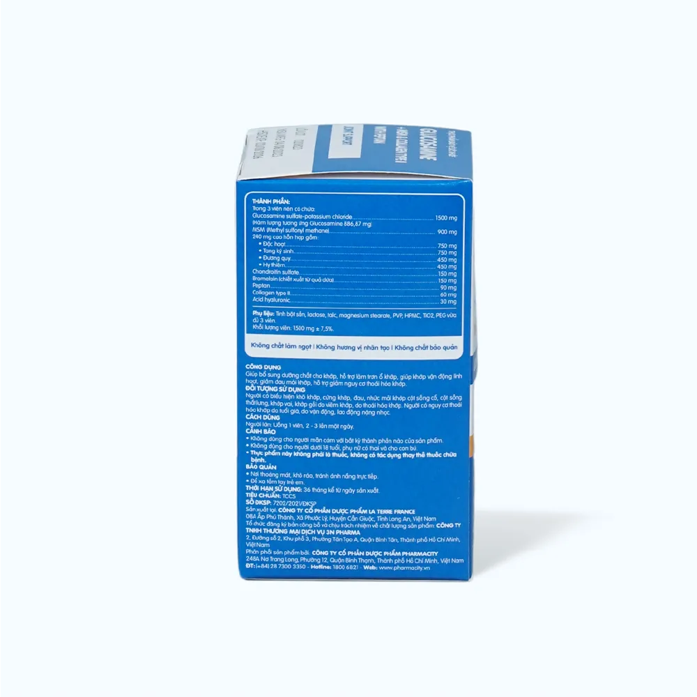 Pharmacity Glucosamine (lọ 60 viên) giúp giảm đau, viêm khớp, thoái hóa khớp 5