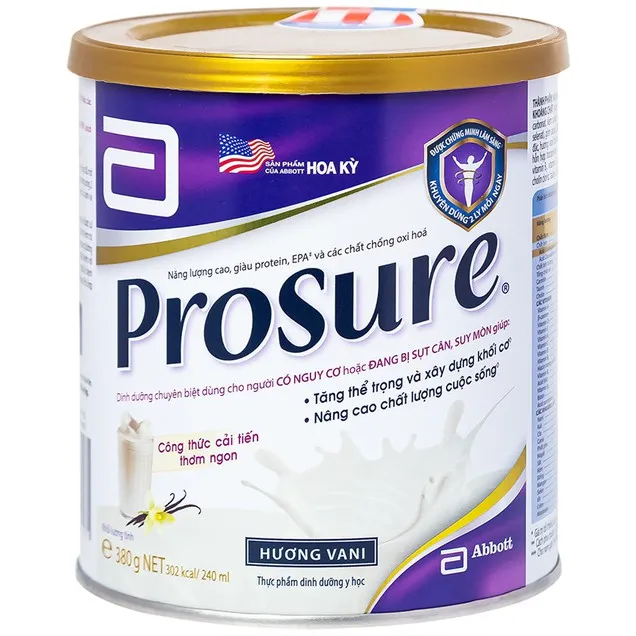 Sữa Abbott Prosure hương vani bổ sung dưỡng chất cho người sụt cân (380g) 2