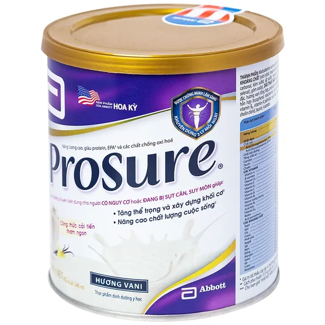 Sữa Abbott Prosure hương vani bổ sung dưỡng chất cho người sụt cân (380g) 3