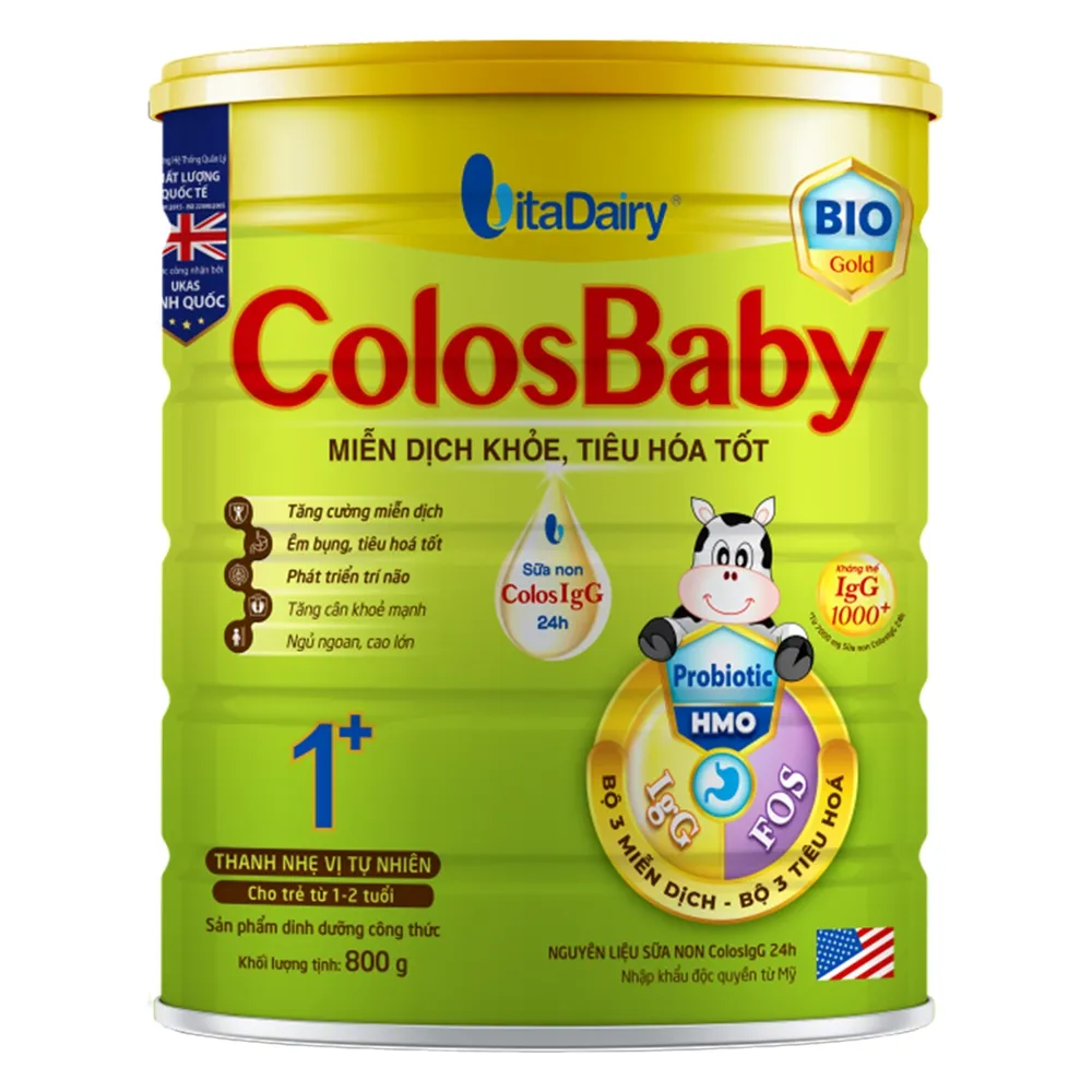 Sữa bột ColosBaby Bio Gold 1+ dành cho bé từ 1-2 tuổi (800g)