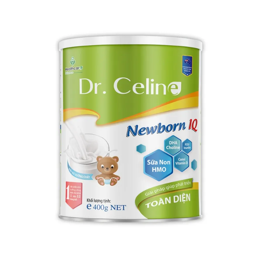 Sữa bột dinh dưỡng Dr.Celine Newborn IQ cho trẻ từ 0 đến 12 tháng tuổi - Hộp 400g