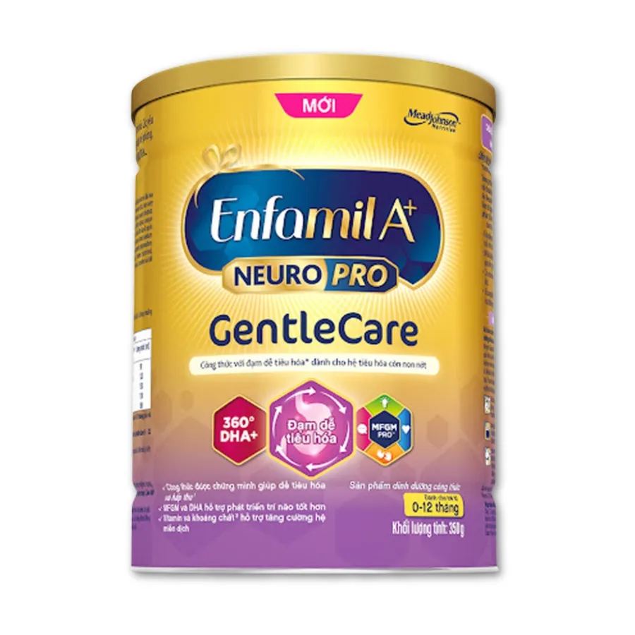 Sữa bột Enfamil A+ Neuro Pro GentleCare Mead Johnson cho trẻ 0-12 tháng (350g)