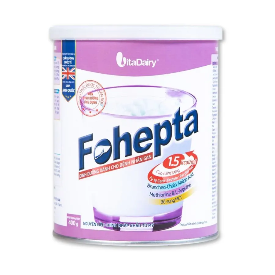 SỮA DINH DƯỠNG DÀNH CHO BỆNH NHÂN GAN FOHEPTA VITADAIRY 400G