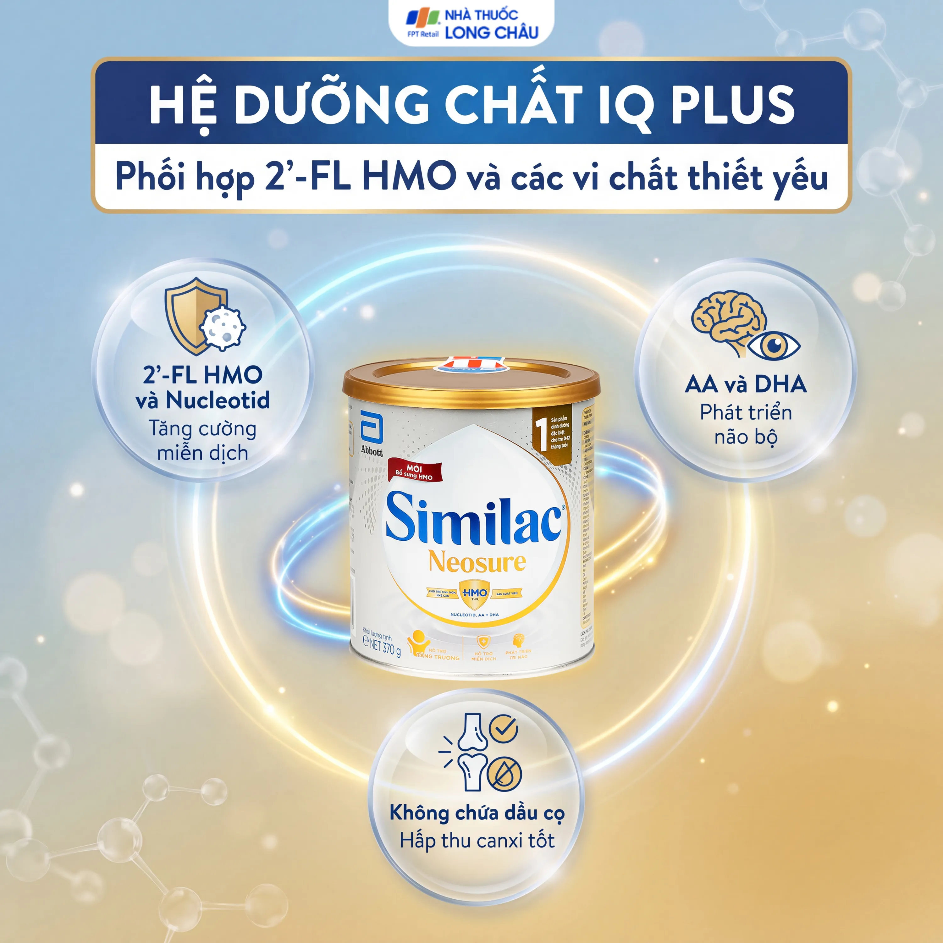 Sữa Similac Neosure hỗ trợ tăng trưởng, miễn dịch, phát triển trí não 370g (0-12 tháng) 3