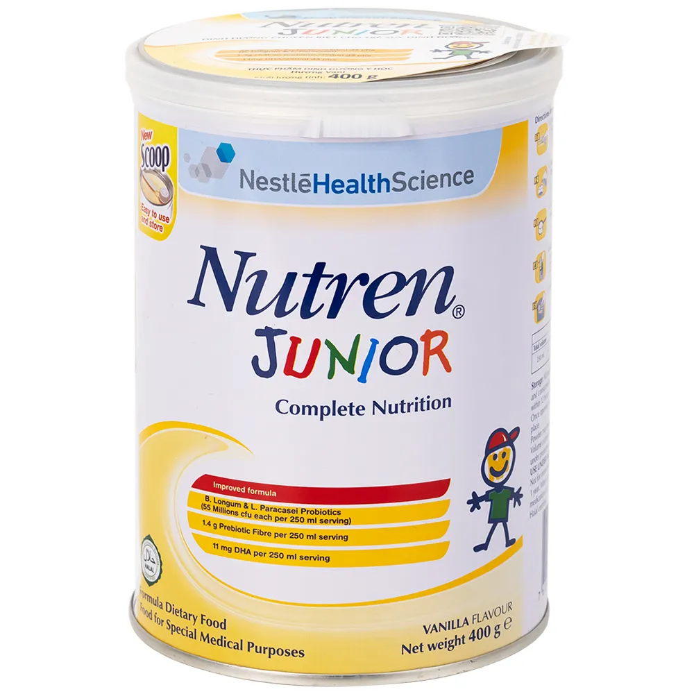 SỮA CHO TRẺ SUY DINH DƯỠNG NUTREN JUNIOR 1-10 TUỔI NESTLE 800G 12