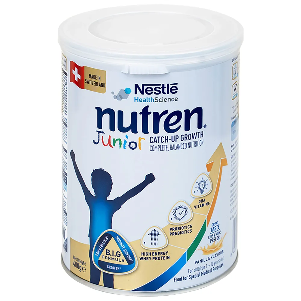 SỮA CHO TRẺ SUY DINH DƯỠNG NUTREN JUNIOR 1-10 TUỔI NESTLE 800G 11