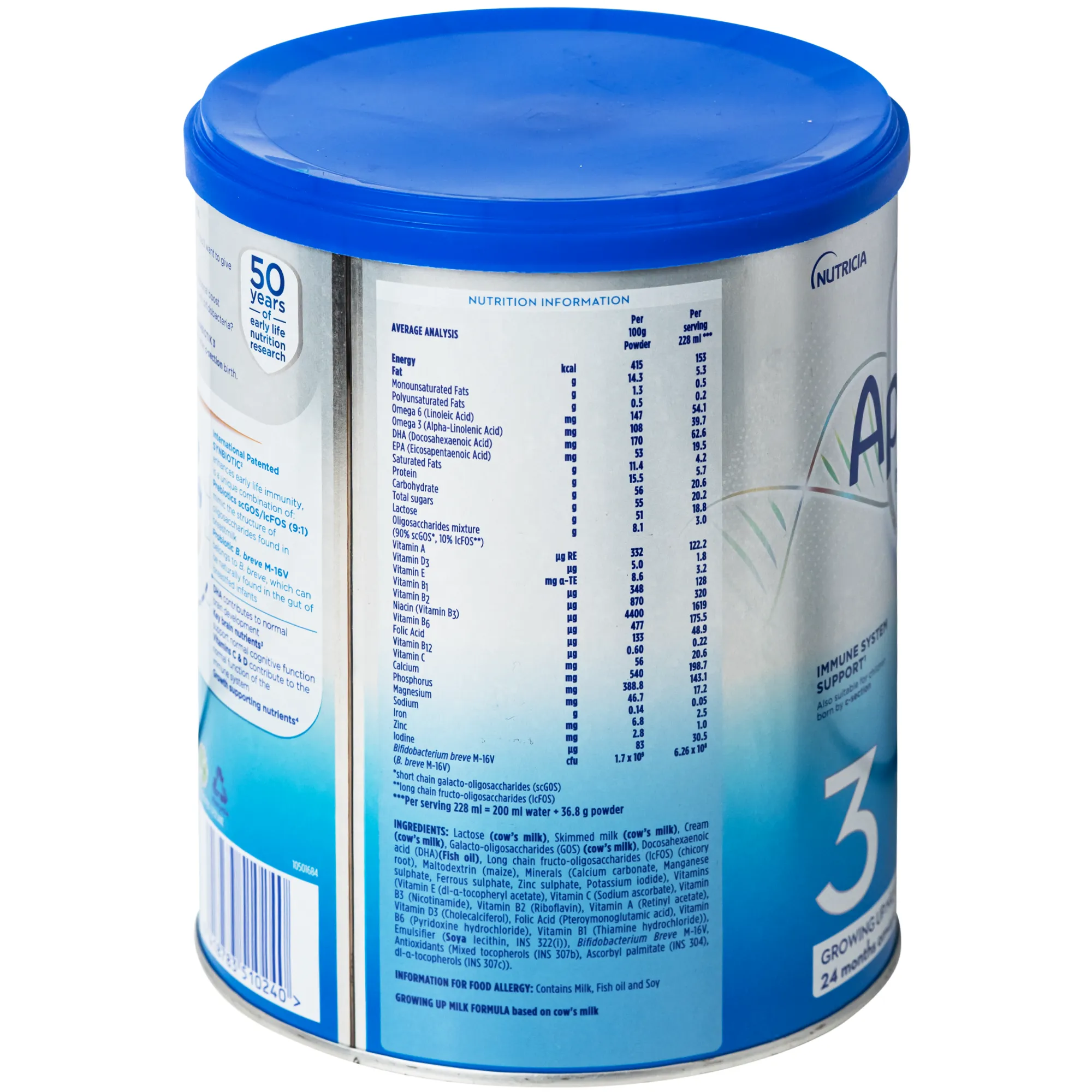SỮA CHO TRẺ TỪ 24 THÁNG TUỔI APTAMIL PROFUTURA KID CESARBIOTIK 3 GROWING UP MILK FORMULA DANONE 800G 3