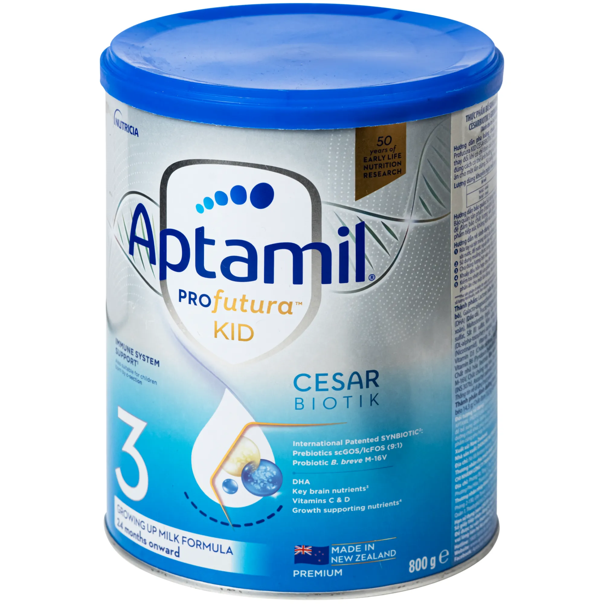 SỮA CHO TRẺ TỪ 24 THÁNG TUỔI APTAMIL PROFUTURA KID CESARBIOTIK 3 GROWING UP MILK FORMULA DANONE 800G 5