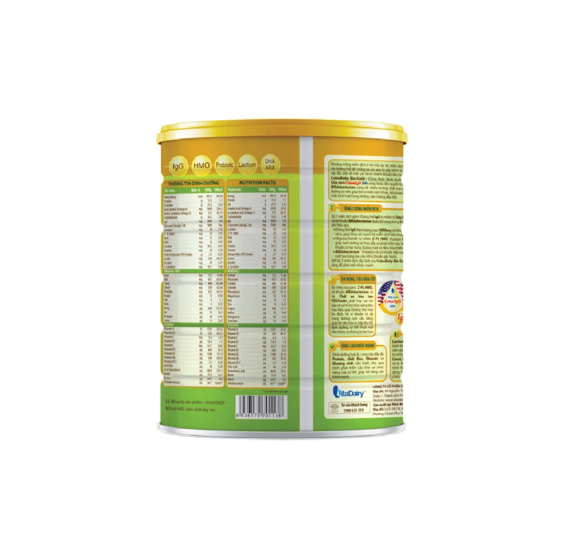 Sữa Colosbaby Gold 0+ bổ sung kháng thể cho bé từ 0 – 12 tháng (400g) 3