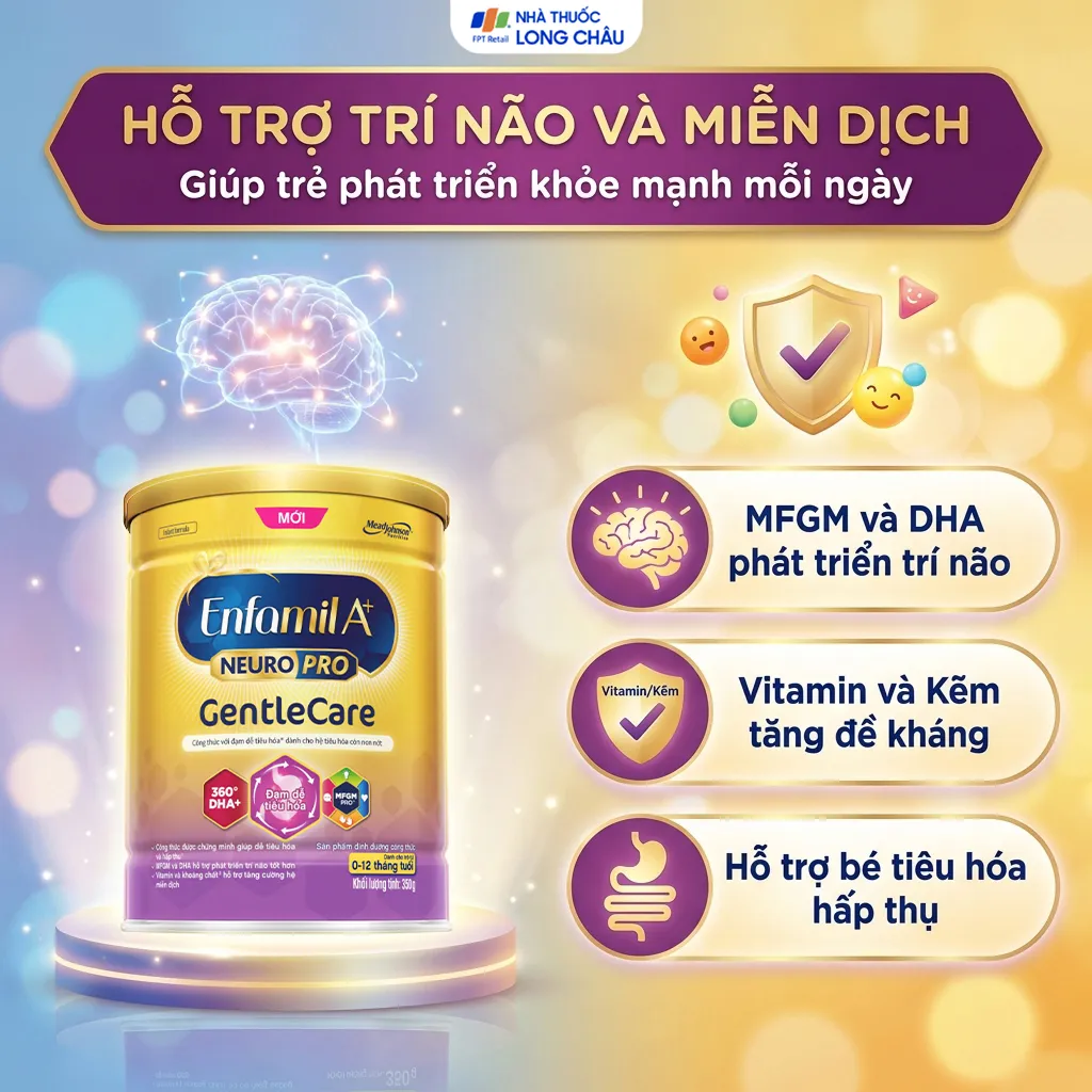 SỮA ENFAMIL A+ NEUROPRO GENTLE CARE 0-12 THÁNG 350G 3