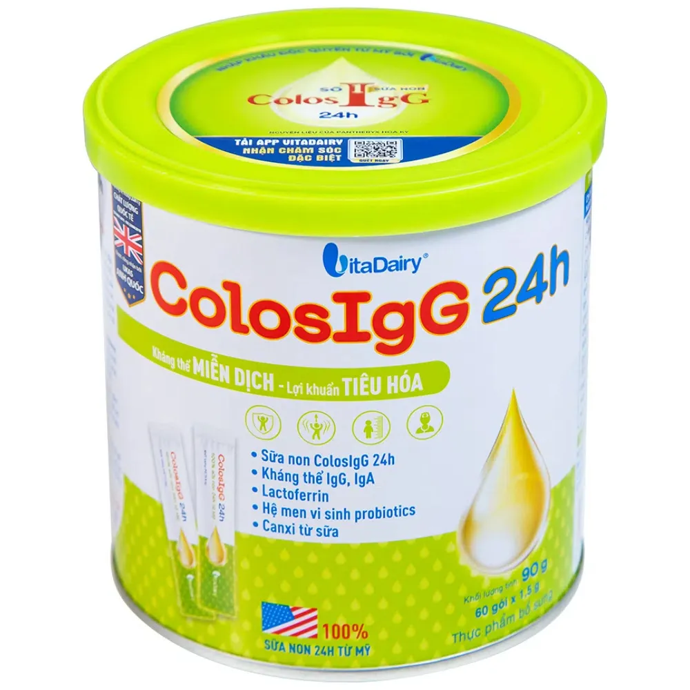 SỮA NON HỖ TRỢ TĂNG CƯỜNG MIỄN DỊCH COLOSIGG 24H VITADAIRY 60 GÓI X 1.5G 11