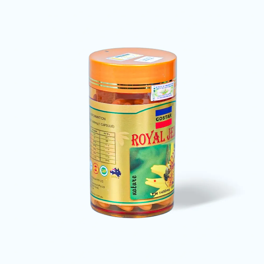 Sữa ong chúa Costar Royal Jelly Softgel (lọ 100 viên) làm đẹp da, ngừa lão hóa 2