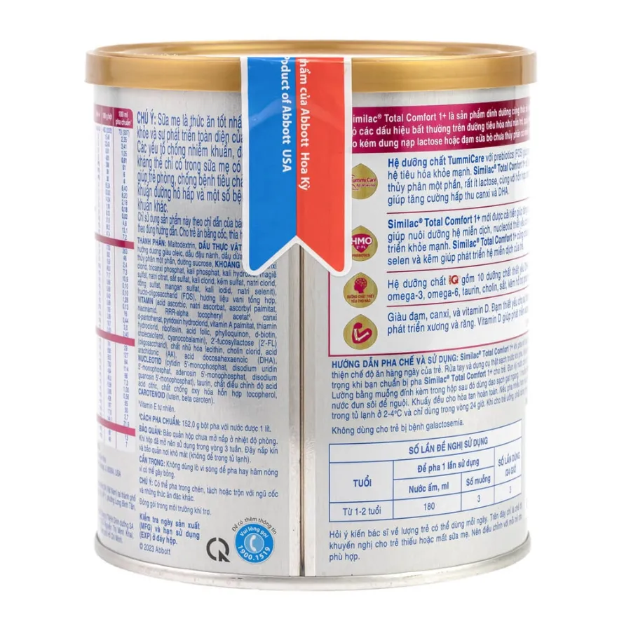 Sữa Similac Total Comfort 1+ 360g cho Trẻ 1-2 tuổi dị ứng đạm sữa, lactose (360g) 5