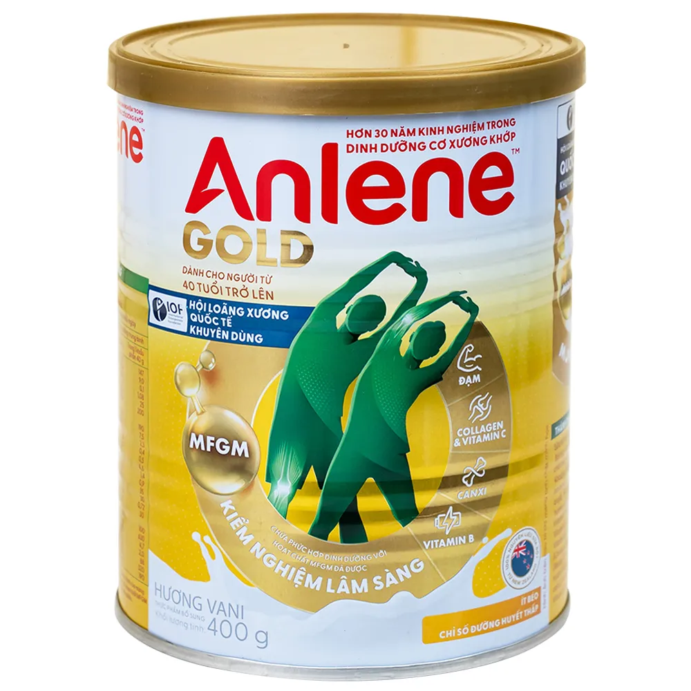 SỮA TĂNG CƯỜNG SỨC KHỎE CƠ-XƯƠNG-KHỚP ANLENE GOLD 5X HƯƠNG VANI 400G