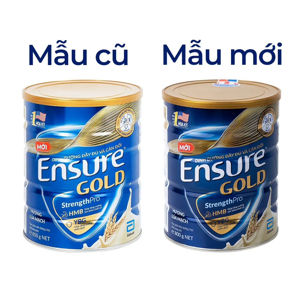 SỮA TĂNG CƯỜNG SỨC KHỎE ENSURE GOLD STRENGTHPRO HƯƠNG LÚA MẠCH 800G 6
