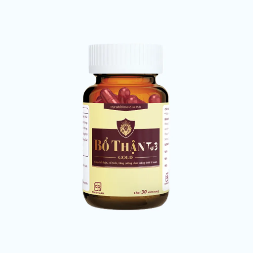 Sâm nhung bổ thận TW3 GOLD Foripharm (hộp 30 viên) tăng cường sinh lý nam 3