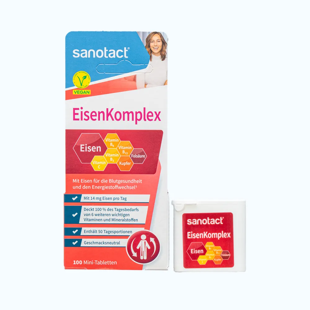 SANOTACT EISENKOMPLEX Bổ Sung Sắt (Hộp 100 viên) 2
