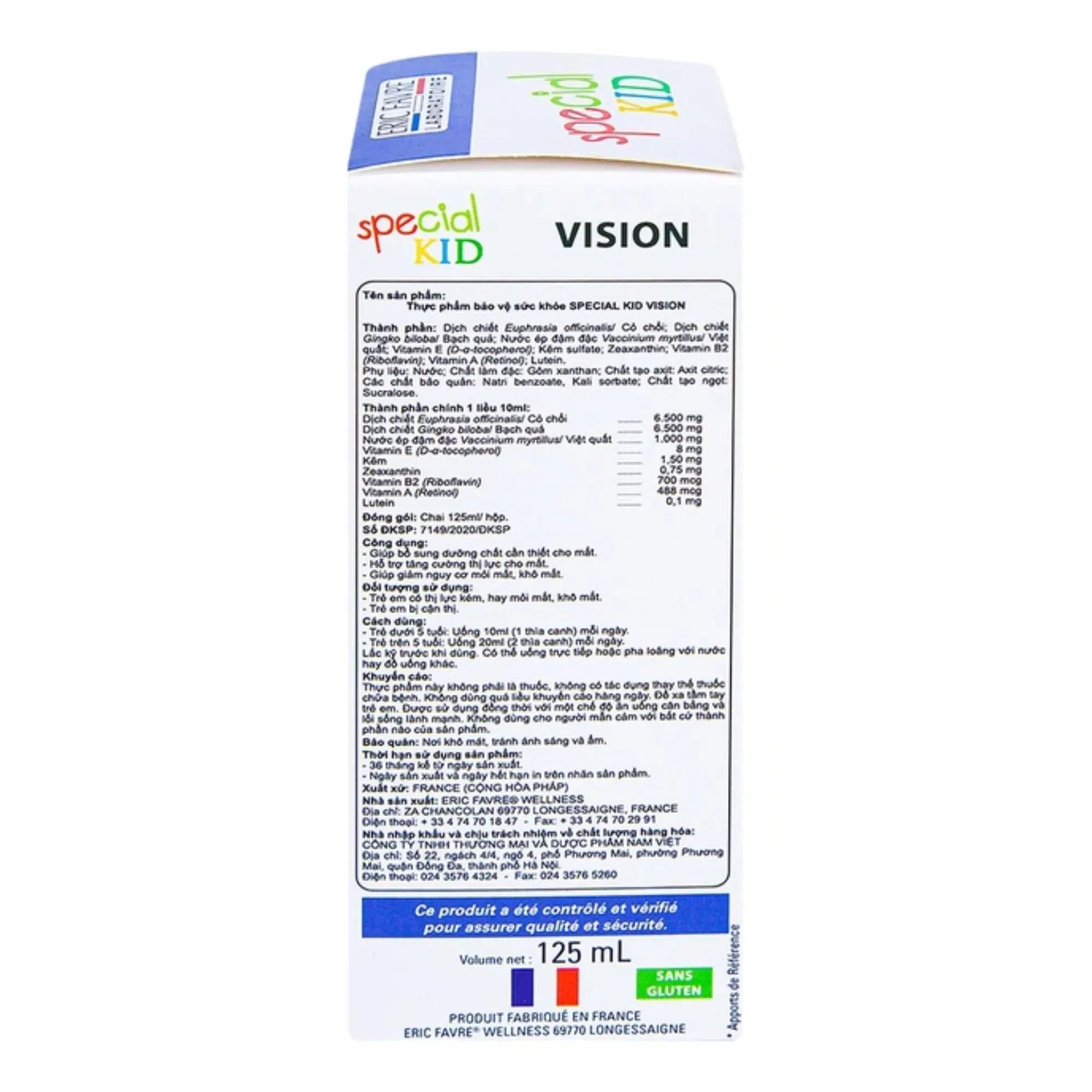 Siro bổ mắt Special Kid Vision - Bảo vệ thị lực cho trẻ em hiệu quả 5
