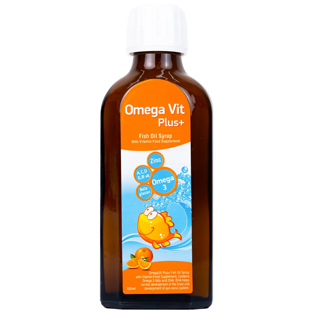 Thực phẩm bảo vệ sức khỏe Omega Vit Plus chai 100Ml 12