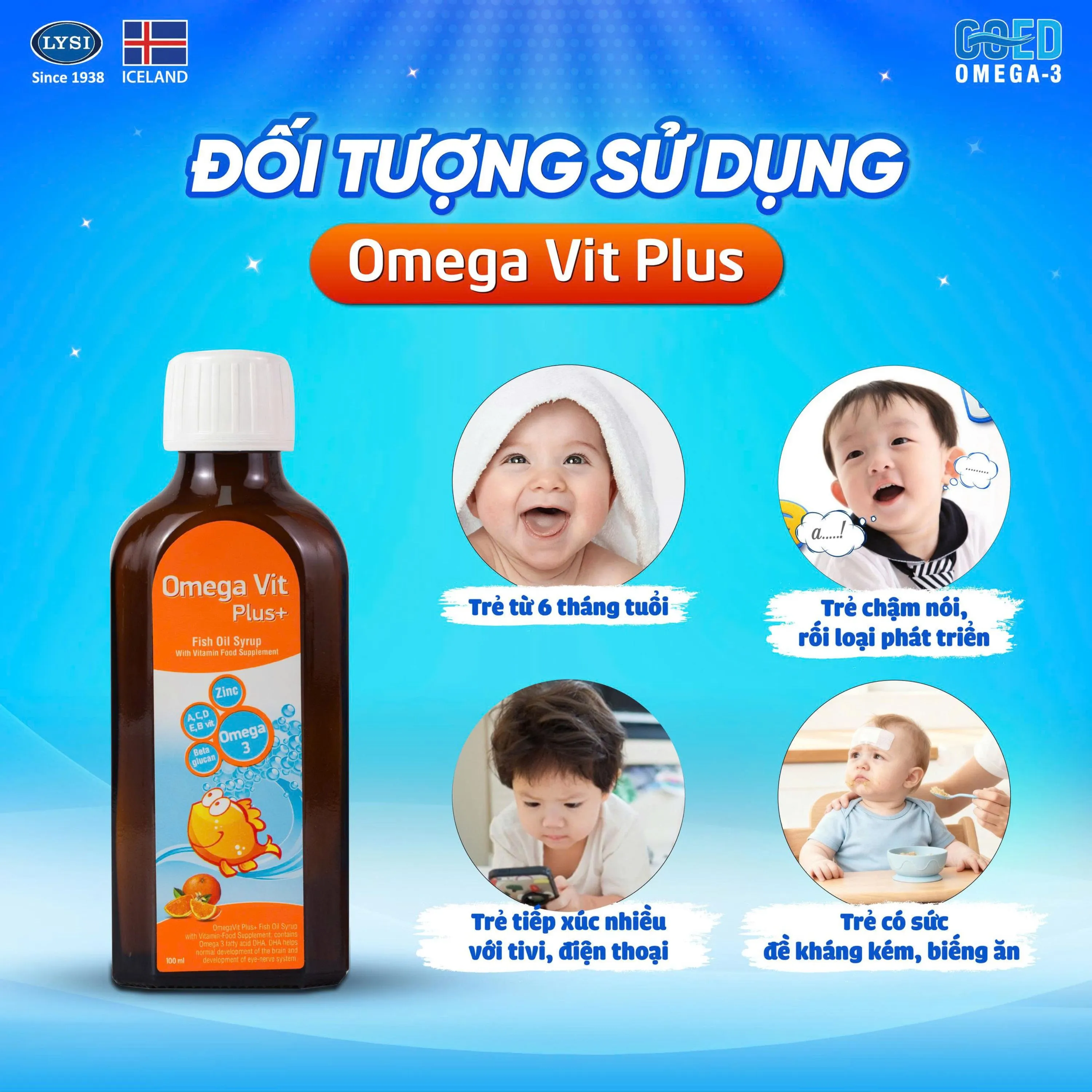 Thực phẩm bảo vệ sức khỏe Omega Vit Plus chai 100Ml 5