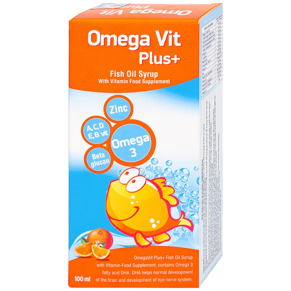 Thực phẩm bảo vệ sức khỏe Omega Vit Plus chai 100Ml 6