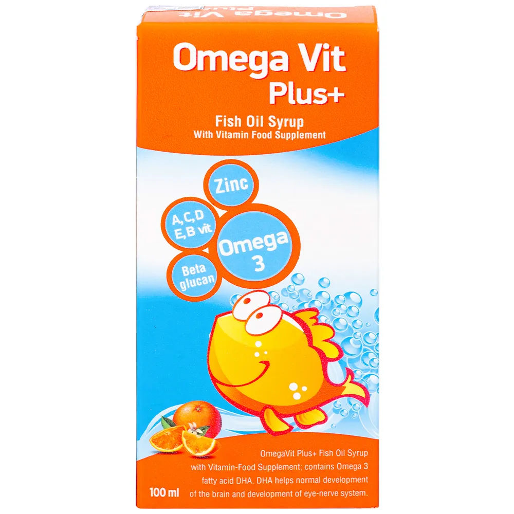Thực phẩm bảo vệ sức khỏe Omega Vit Plus chai 100Ml 7