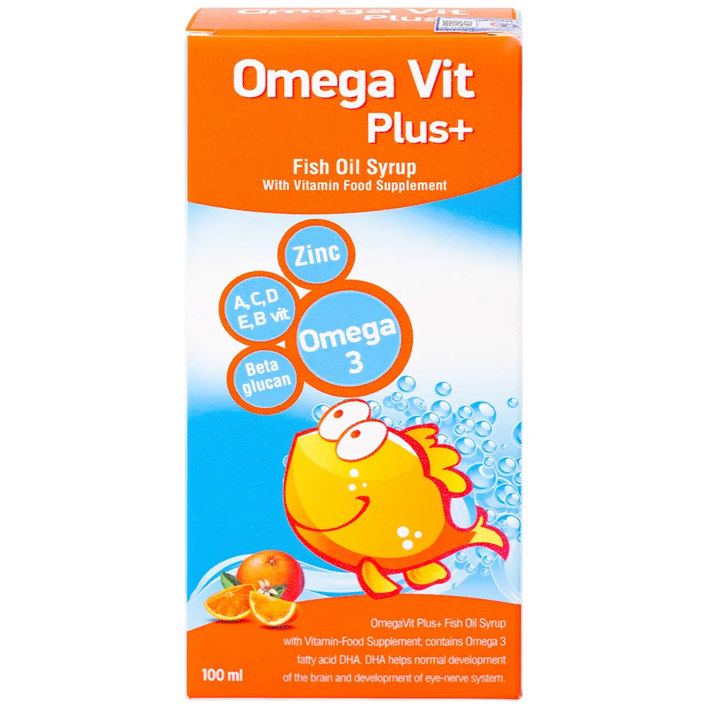 Thực phẩm bảo vệ sức khỏe Omega Vit Plus chai 100Ml 8