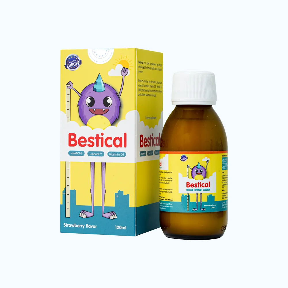 SIRO GIÚP XƯƠNG, RĂNG CHẮC KHỎE BESTICAL ERGOPHARMA 120ML