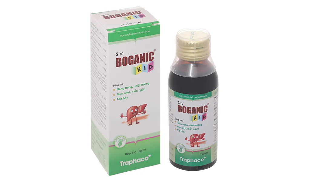 Siro Boganic Kid (Chai 100ml) giúp thanh nhiệt và hỗ trợ giảm táo bón 2
