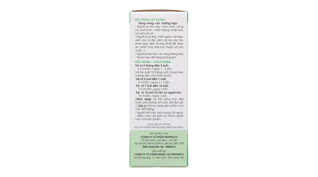 Siro Boganic Kid (Chai 100ml) giúp thanh nhiệt và hỗ trợ giảm táo bón 4