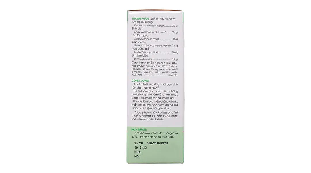 Siro Boganic Kid (Chai 100ml) giúp thanh nhiệt và hỗ trợ giảm táo bón 5