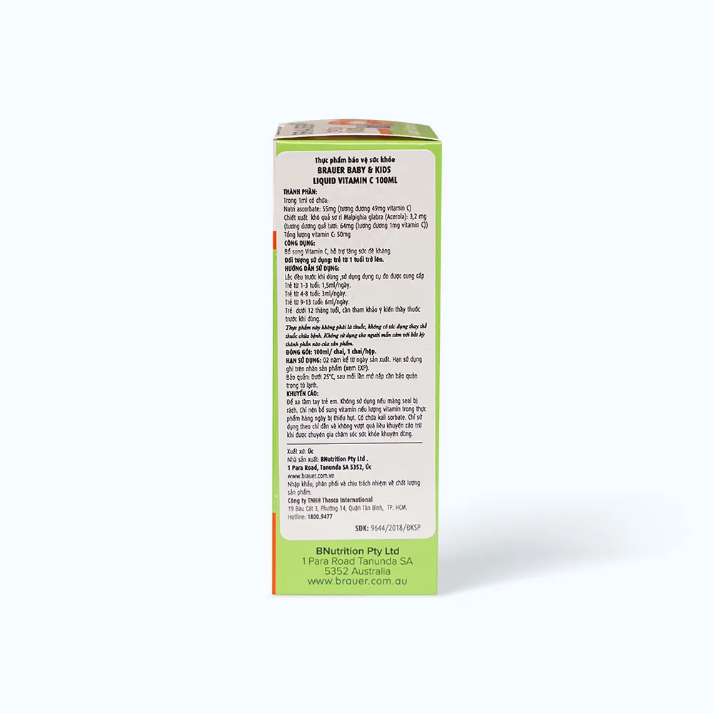 Siro BRAUER Baby Kids Liquid (lọ 100ml) giúp bổ sung vitamin C, tăng đề kháng 4