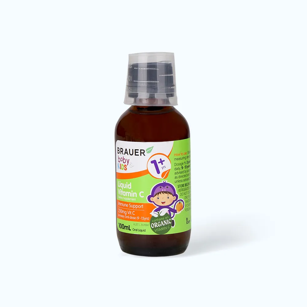 Siro BRAUER Baby Kids Liquid (lọ 100ml) giúp bổ sung vitamin C, tăng đề kháng 5