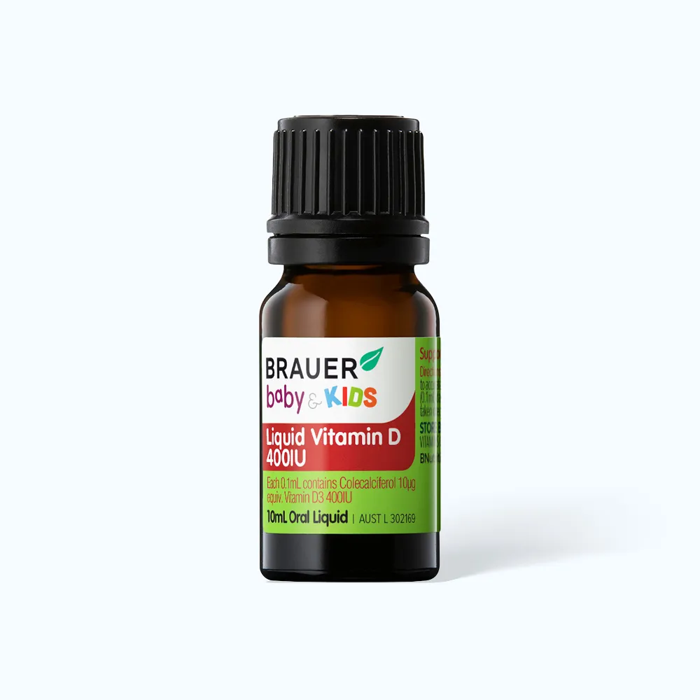 Siro BRAUER Baby Kids Vitamin D 400IU hỗ trợ hấp thu canxi (Chai 10ml) 3