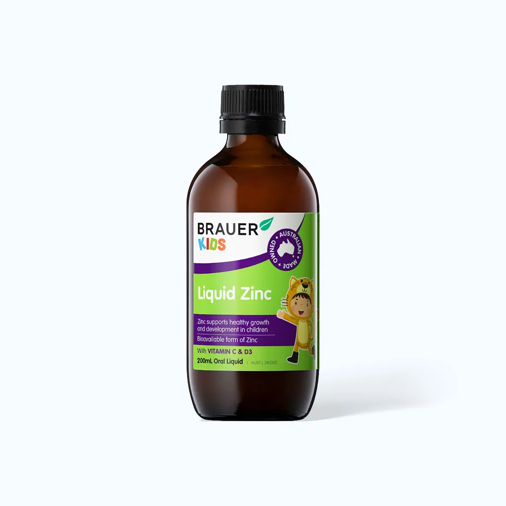 Siro BRAUER Kids Liquid Zinc (chai 200ml) giúp tăng đề kháng, bổ sung kẽm 4