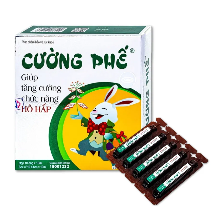 Siro Cường Phế Lotus tăng cường chức năng hô hấp (10 ống x 10ml)