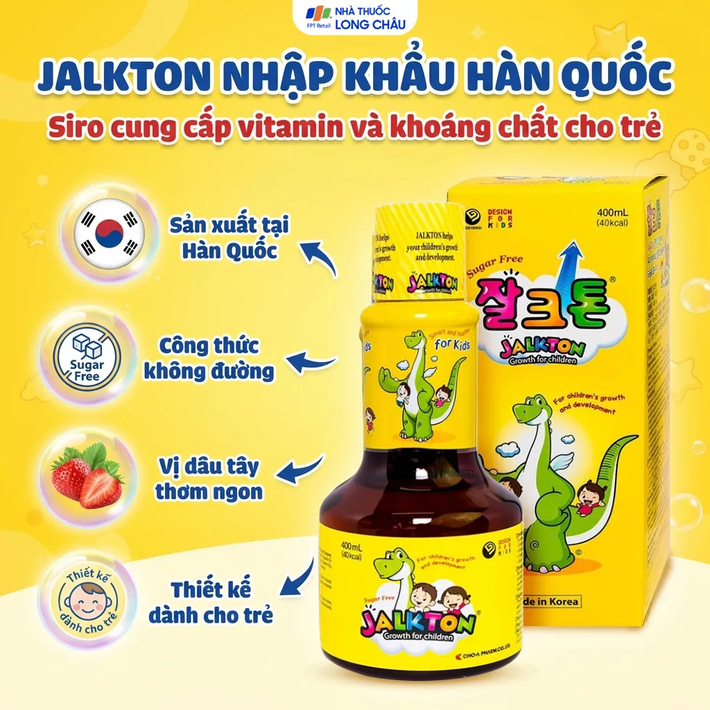 SIRO CUNG CẤP VITAMIN, KHOÁNG CHẤT JALKTON CHO-A 400ML 2