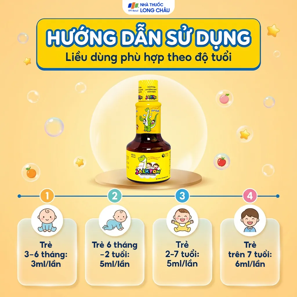 SIRO CUNG CẤP VITAMIN, KHOÁNG CHẤT JALKTON CHO-A 400ML 5