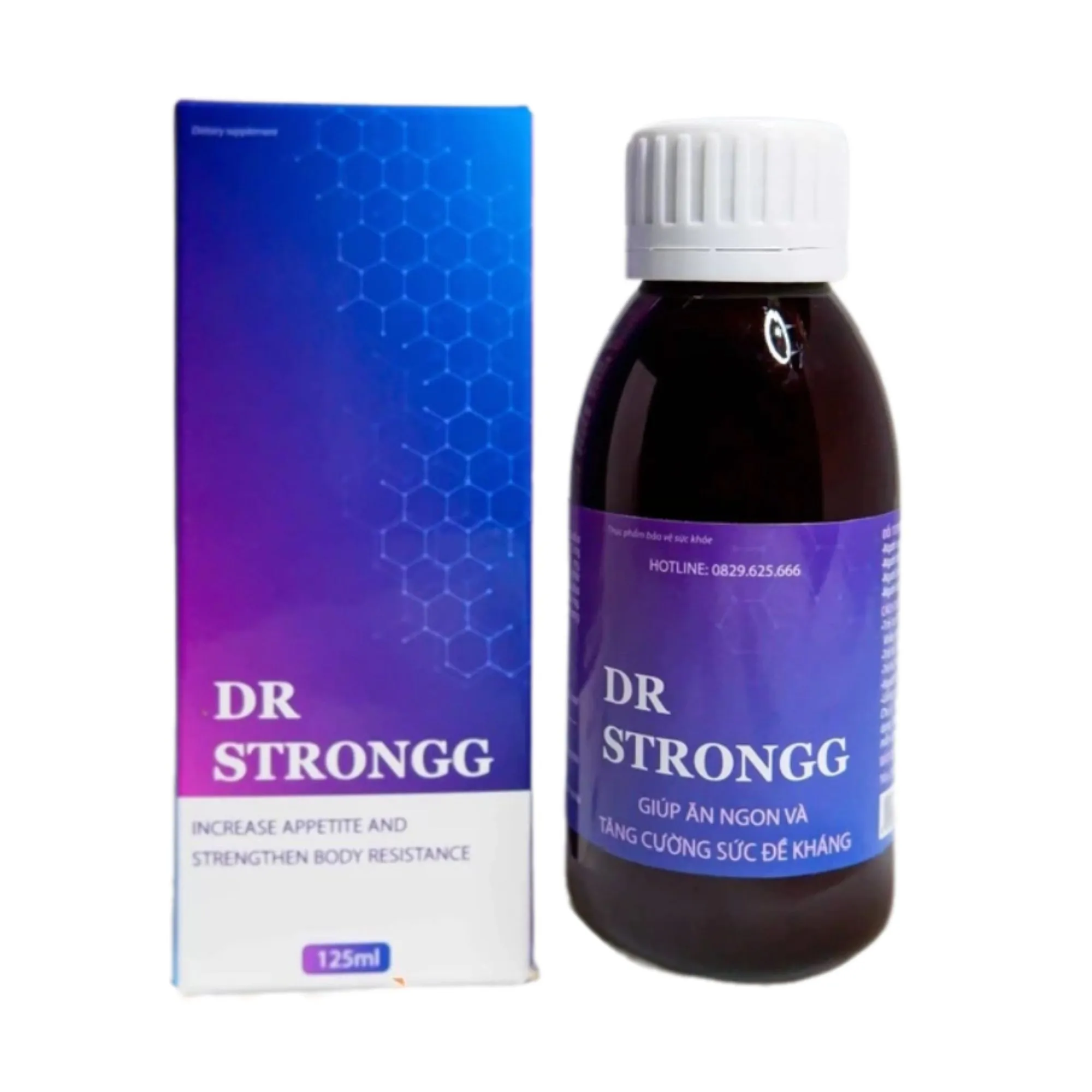 Siro DR.STRONG giúp bổ sung lợi khuẩn, Vitamin và Kẽm (125ml)